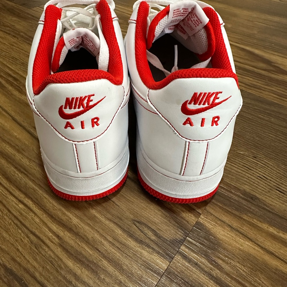 Nike Air Force 1 Low White Red | Men’s 10.5 | Clean 🔥 - Picture 4 of 6